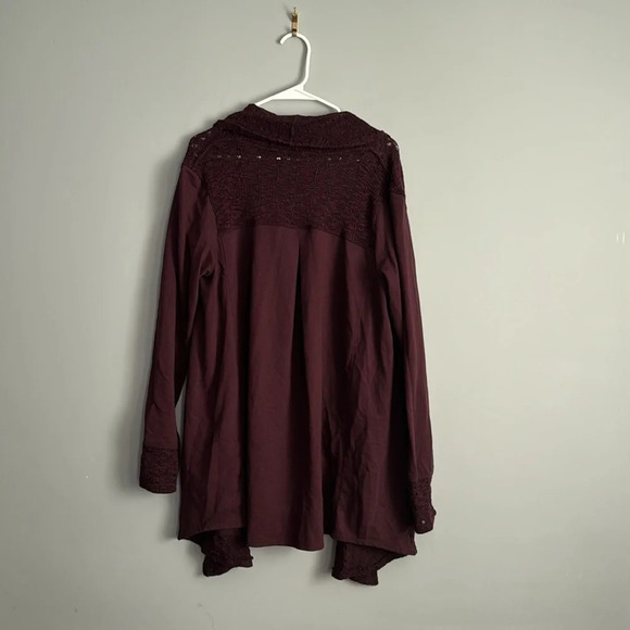 Anthropologie Saturday Sunday purple cardigan sweater long sleeve Size M - Picture 5 of 7